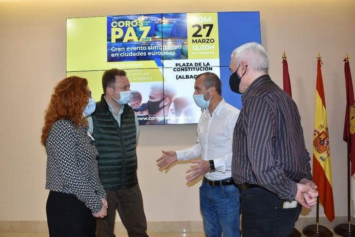 Albacete se suma al canto por la paz y sus agrupaciones corales se reunirán el día 27 en la plaza Constitución