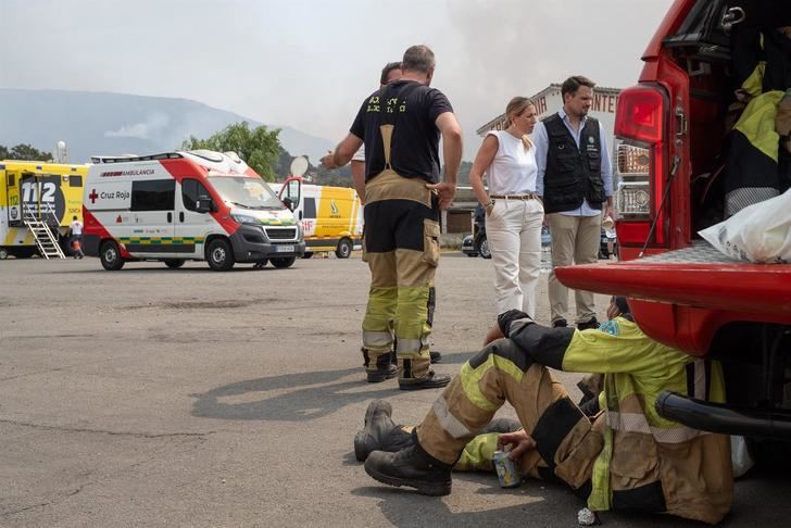 María Guardiola agradece el apoyo de comunidades autónomas en la lucha contra incendios en Extremadura