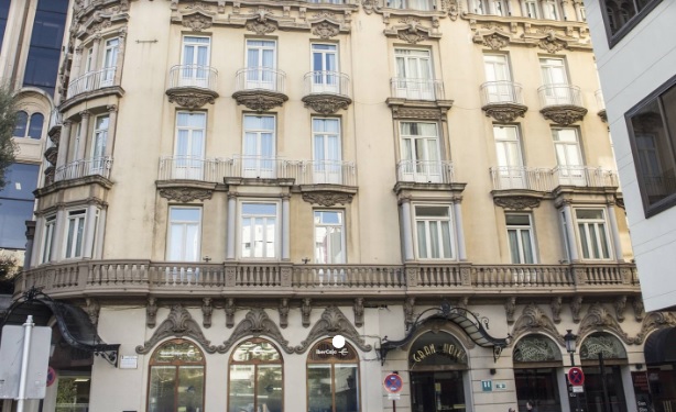 Imagen del exterior del edificio del Gran Hotel en Albacete.