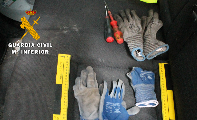 La Guardia Civil de Tobarra detiene a una persona 13 robos en la provincia de Albacete, Alicante y Murcia