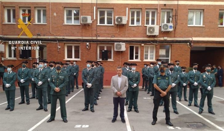 La Guardia Civil de Albacete recibe a los 44 efectivos destinados hace poco a la provincia