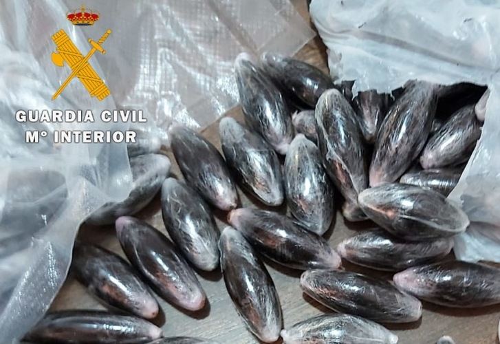 Detenidas tres personas e intervenidos 10.000 gramos de hachís en bellotas en Chinchilla (Albacete)