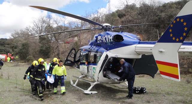 Imagen de archivo de un helicóptero de emergencias del SESCAM