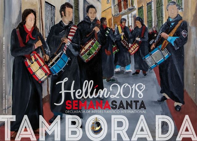 El cartel de la Tamporada 2018 y el de la Semana Santa marcan casi el inicio de estas fiestas en la localidad de Hellín.