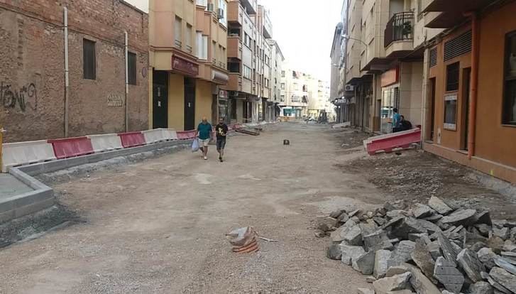 Las obras de la calle Balmes de Hellín han entrado en su recta final