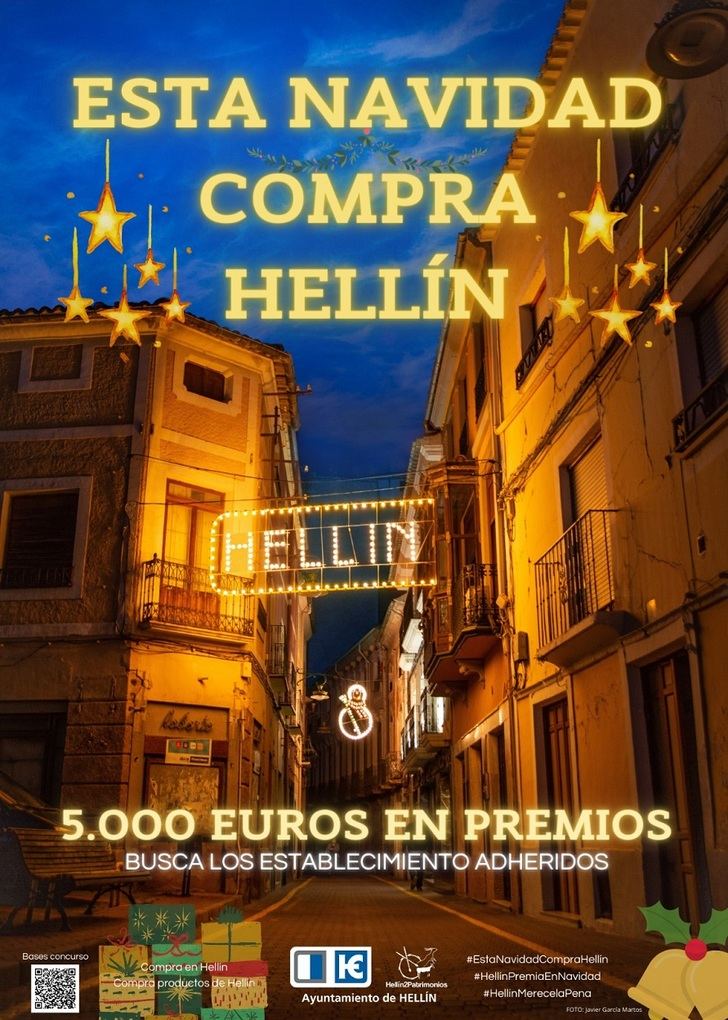 El Ayuntamiento vuelve a potenciar el comercio local con la campaña ‘Esta Navidad compra en Hellín’