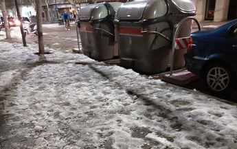 La gestión de la retirada de nieve y hielo en Albacete está siendo lenta y con poco resultado