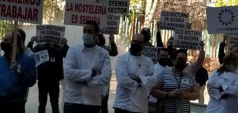 Los hosteleros de Castilla-La Mancha manifiestan este miércoles porque no quieren seguir pagando 