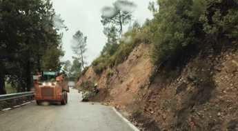 Equipos de limpieza trabajan en la provincia de Albacete para mitigar el impacto de las recientes borrascas