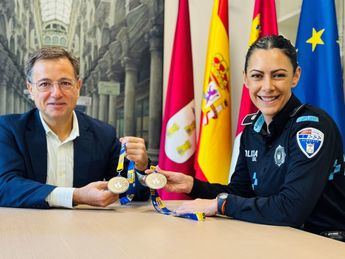 Gema García Cano, agente de Policía Local, brilla con dos medallas de oro en los Eurogames 112