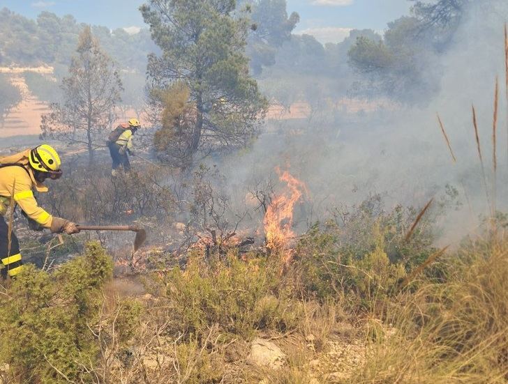 Incendio en Almansa
