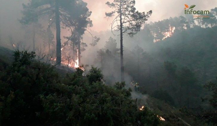 Controlado el fuego declarado en Bogarra (Albacete) el pasado miércoles