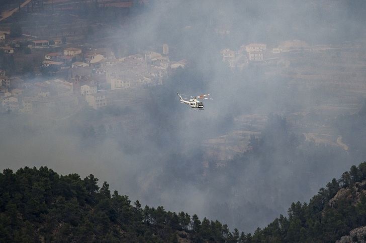 Bomberos de Molinicos (Albacete) colaboran en la extinción de fuegos de Teruel y Castellón