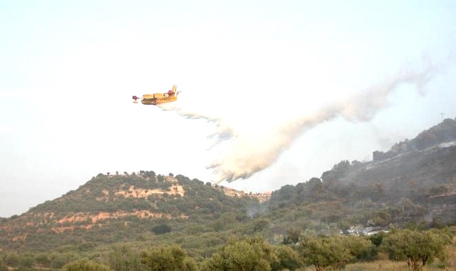 Imagen de archivo de incendio forestal
