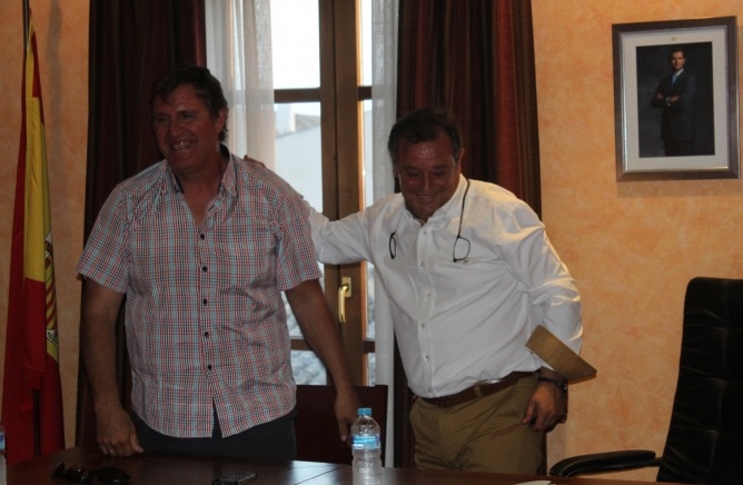 Juan José Grande en su toma de posesión.