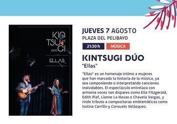 Kintsugi Dúo rinde homenaje a grandes voces femeninas en su espectáculo Ellas en la Plaza del Pelibayo