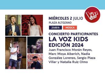 Concierto de La Voz Kids 2024 en la Plaza del Altozano: Talento emergente al aire libre