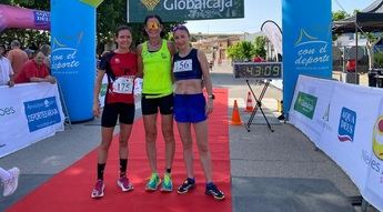 José Antonio Hernández y Laura Villar, ganadores en la Carrera Popular de San Pedro