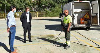 Albacete refuerza la limpieza y desinfección de los colegios de la ciudad