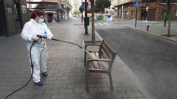 Limpieza en las calles de Albacete.