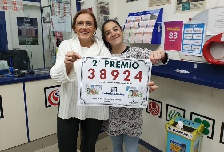 Vendido en Albacete, en ‘El Sembrador’, el segundo premio de la lotería del jueves