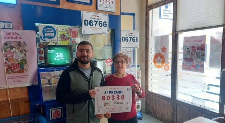 Valdeganga celebra el segundo premio de la Lotería del sábado