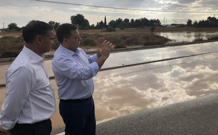 Las lluvias que afectaron a la normalidad en la Feria de Albacete también causaron graves daños en los accesos a la ciudad