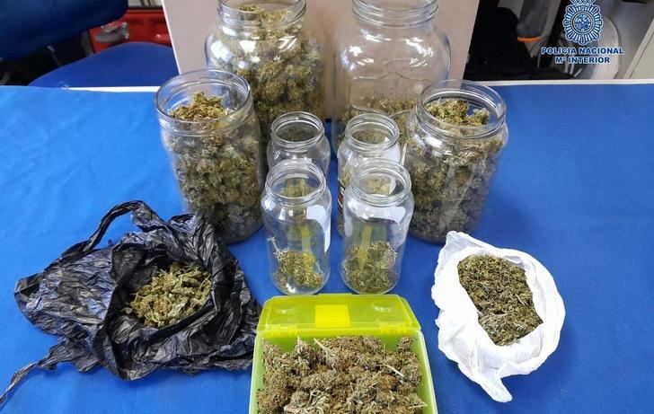 La Policía detiene a dos personas en Talavera durante dos operaciones contra el tráfico de marihuana