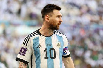 Lionel Messi con la camiseta de Argentina.