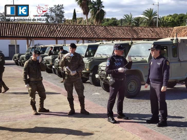 El Ejército llega a Hellín para colaborar con la Policía Nacional en labores de seguridad
