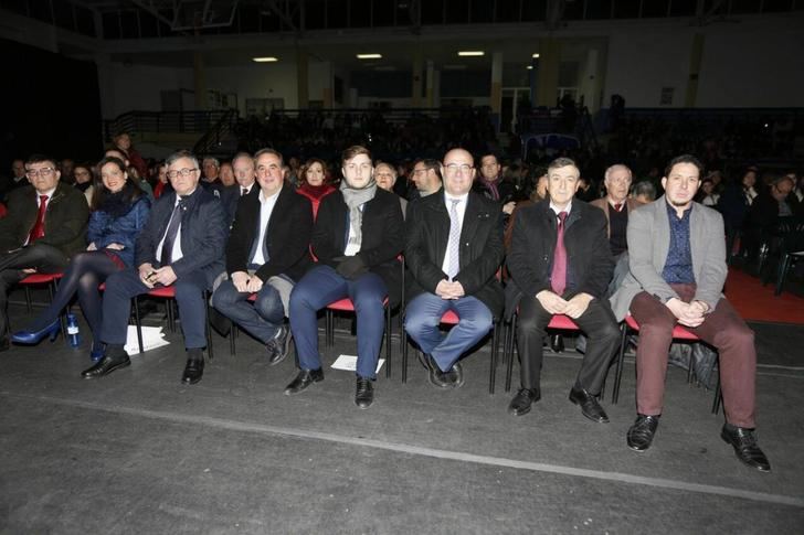 Un momento de la presentación del cartel de la Semana Santa de Tobarra.