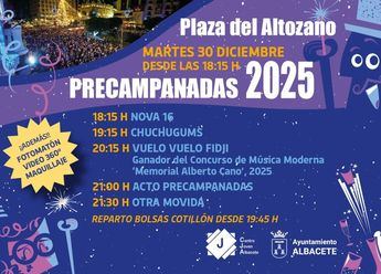Las Precampanadas de Albacete 2025: Un evento cultural para la juventud el 30 de diciembre en la Plaza del Altozano