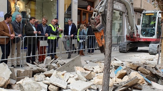 La mayoría de las obras de las calles del centro de Albacete quedarán terminadas esta semana