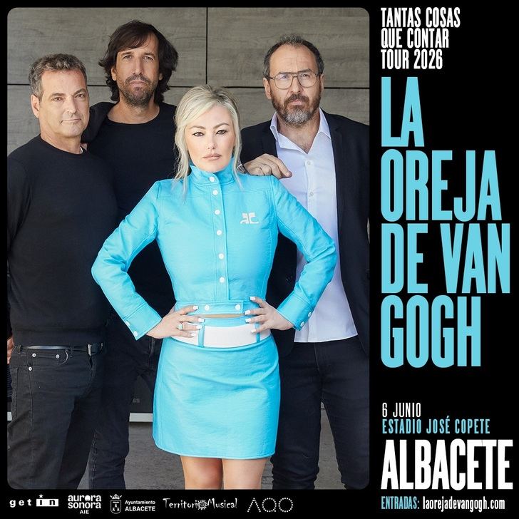 La Oreja de Van Gogh, con Amaia Montero, el 6 de junio de 2026 en el José Copete de Albacete