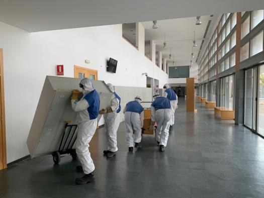 Comienza el acondicionamiento de la Facultad de Medicina de Albacete como recurso sanitario