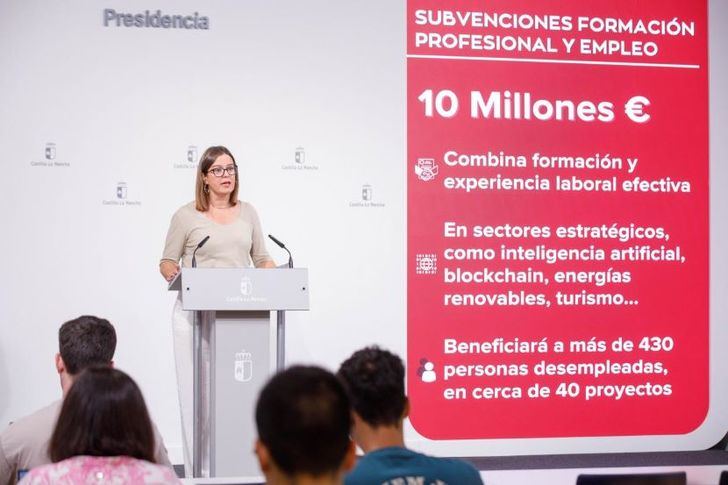 Castilla-La Mancha aprueba más de 10 millones de euros en subvenciones para formación profesional y empleo