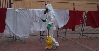 Varios positivos por coronavirus entre las personas sin hogar acogidas en el pabellón San Pedro de Albacete