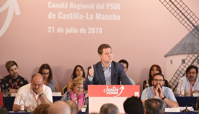 El PSOE ratifica a Page como su candidato en Castilla-La Mancha en las autonómicas de 2019