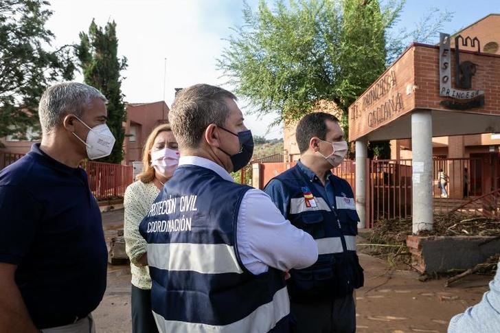 Castilla-La Mancha pondrá todos los medios para que los centros educativos afectados por la riada vuelvan a la normalidad cuanto antes