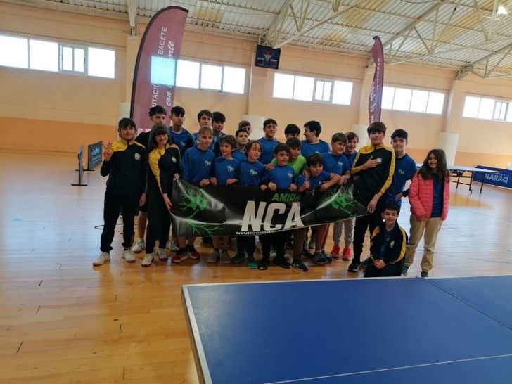 Caudete acoge el Campeonato Provincial de Tenis de Mesa en Edad Escolar con gran participación
