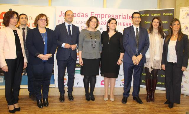 Patricia Franco en la apertura de la I Jornada Empresarial de Puertollano