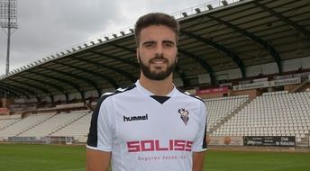 Pelayo Novo, jugador del Albacete, sufre 