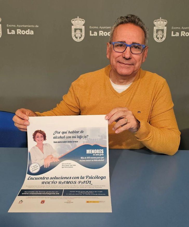 La Roda acoge la charla Menores ni una Gota con Rocío Ramos-Paul para prevenir el consumo de alcohol en menores