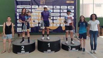 Marlene Gamarra y Juan González Sanz, ganadores en la BTT Campos de Al-Andalus en Higueruela