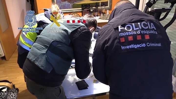 Policía, Guardia Civil y Mossos han intervenido en esta operación.