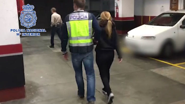 Imagen de archivo de una detención de la Policía Nacional.