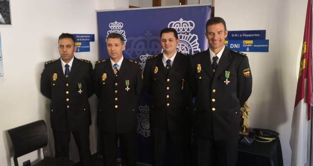 La Policía Nacional de Hellín también celebró con diversos actos su patrón