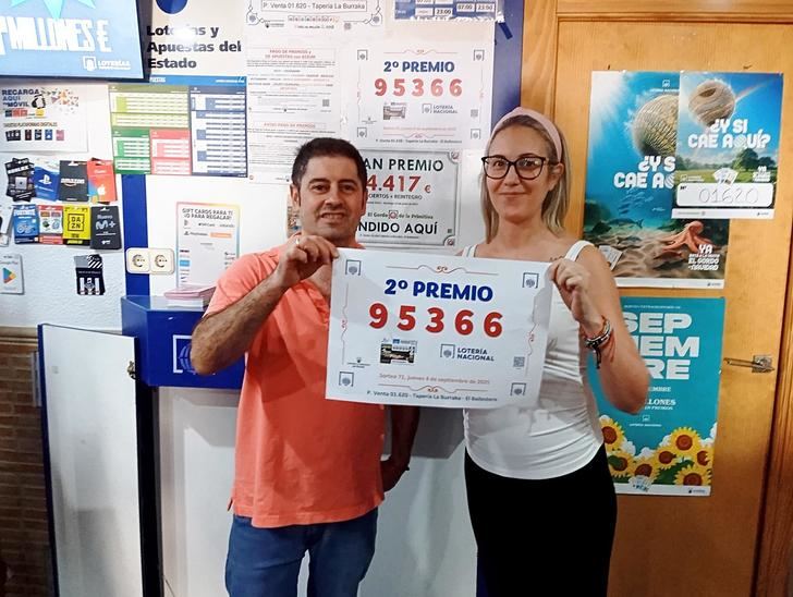 El número 95.366 se lleva el segundo Premio de la Lotería Nacional, vendido en El Ballestero (Albacete)