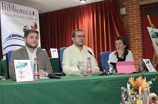 Un momento de la presentación del libro de Manu Martínez.