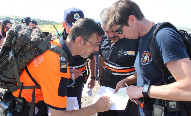 Voluntarios de Protección Civil de Castilla-La Mancha aprenden técnicas para afrontar la búsqueda de personas en grandes áreas